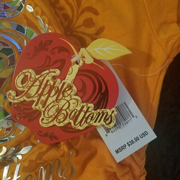 APPLE BOTTOMS  T-SHIRT - Picture 4 of 4